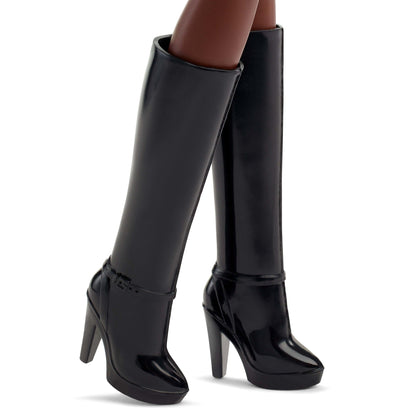 Barbie Basics Collectible Doll, Model 03 With Red Curly Hair, Black Dress & Boots